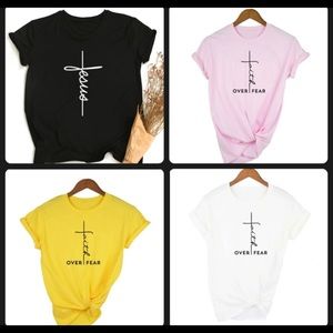 FAITH OVER FEAR SHIRTS